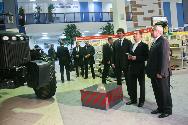 Dmitry Medvedev, President of Russia, Visits «Bizon»