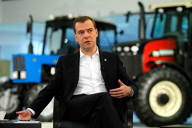 Dmitry Medvedev, President of Russia, Visits «Bizon»